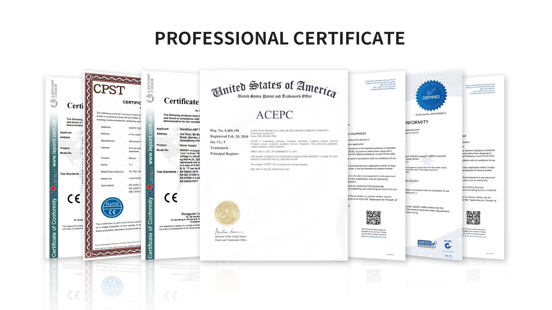 acepc brand certification certificate